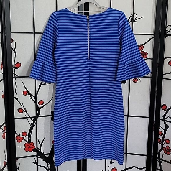 Lilly Pulitzer Womens  Blue Ottoman Striped Alden Dress Summer Spring - Picture 6 of 8